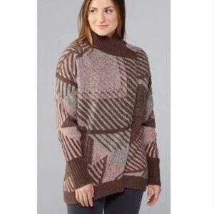 prAna Celandine Sweater Pink/Brown/Gray Size XS/S